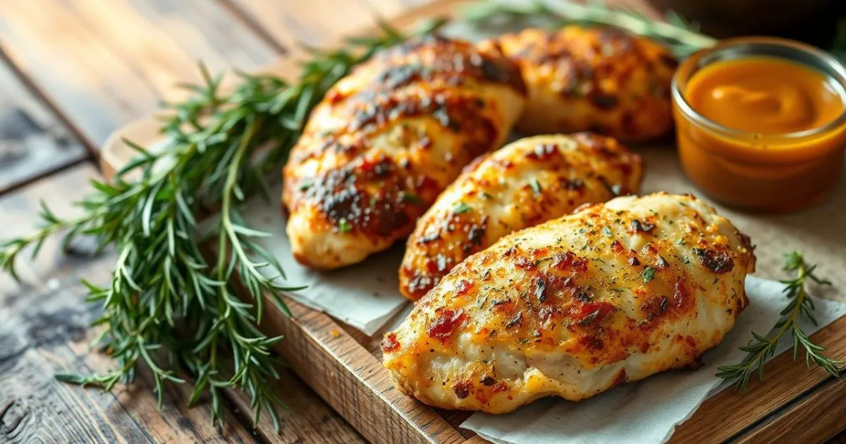 a group of chicken breasts on a cutting board