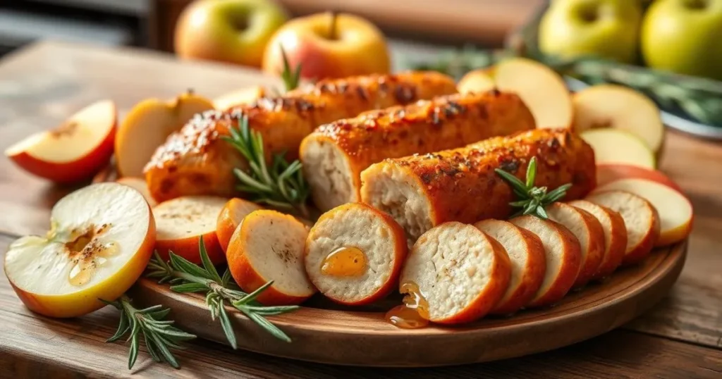 chicken and apple sausage