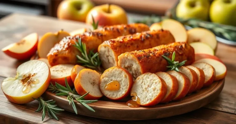 chicken and apple sausage